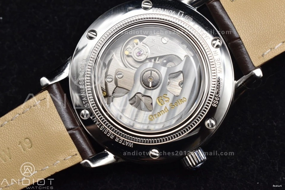 Leather GMT Elegance GSF Brown Best Edition Comfortable 886 Strap Dial Seiko SS on 1:1 Grand Cream NH 0812